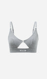 Dear Dylan | Eyelet Trim Bralette - Grey Marle