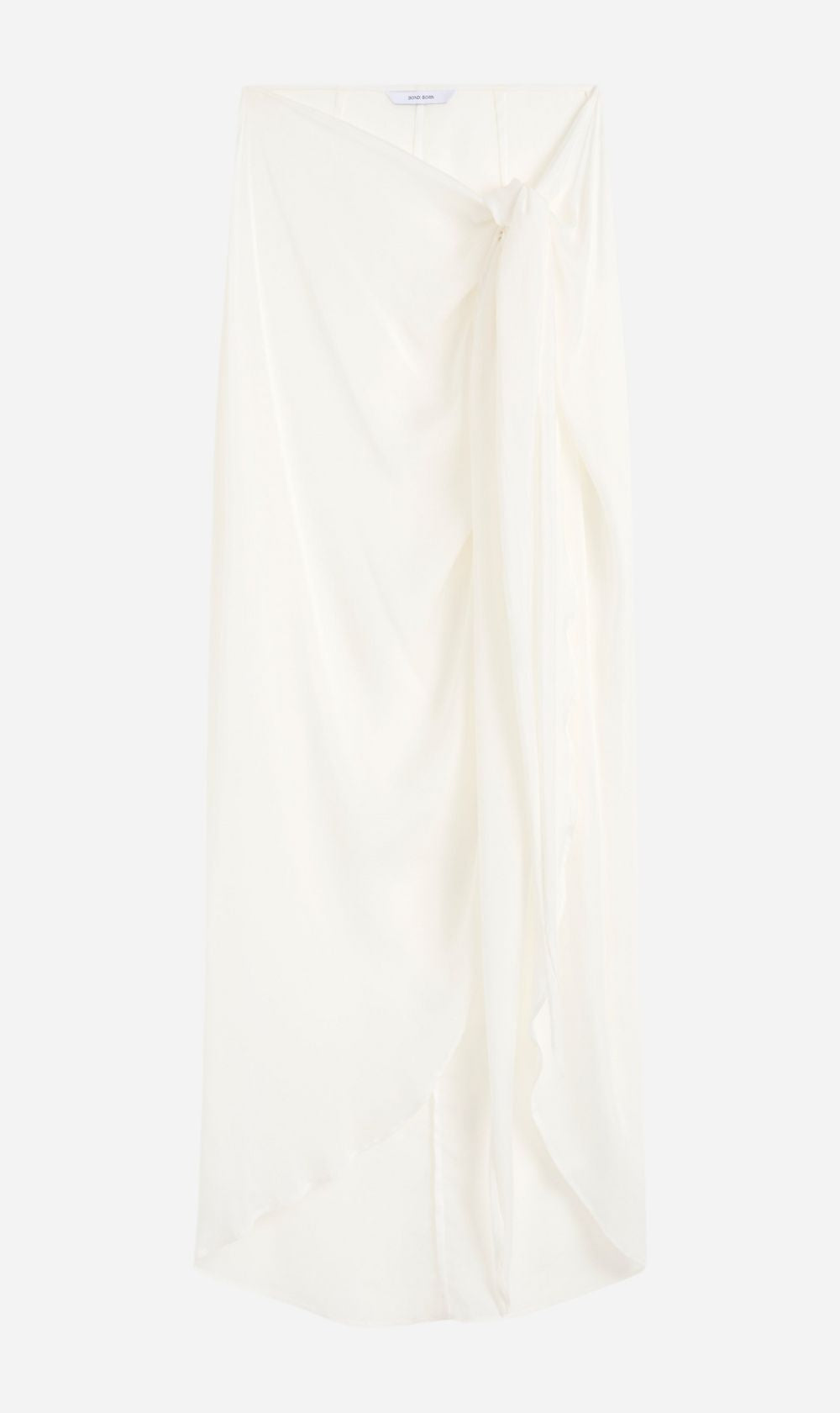 Bondi Born | Cremona Tie Front Sarong Skirt - White