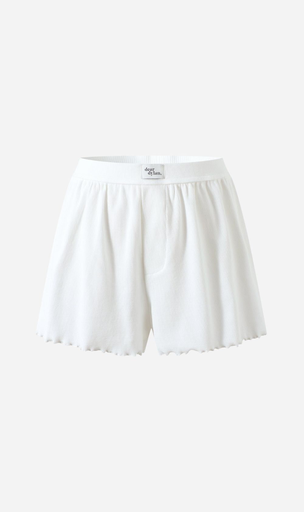 Dear Dylan | Organic Babylock Boxer Short - Blanc