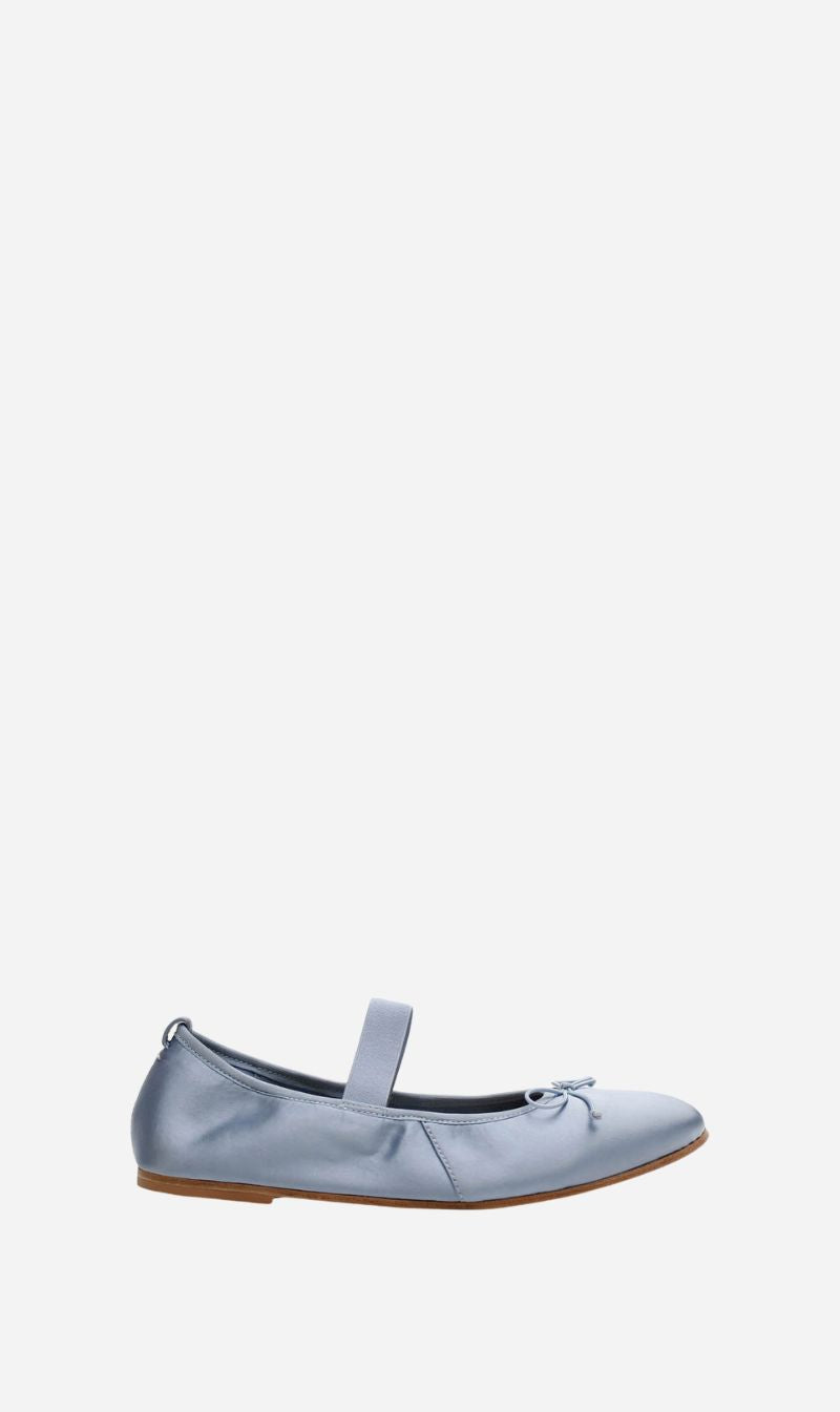 La Tribe | Ballet Flat - Blue Capri Satin