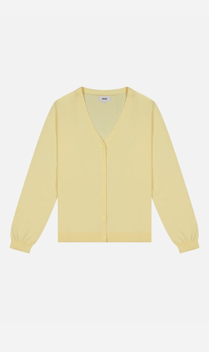 Rebe | Merino Cardigan - Lemon