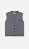 Rebe | Merino Vest - Grey