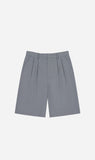 Rebe | Double Pleated Shorts - Grey