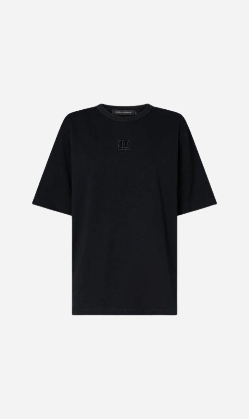 Camilla and Marc | Bloom Embroidered Tee - Black