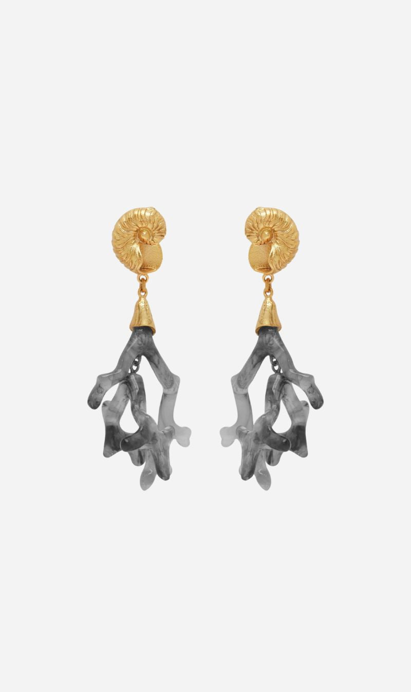 Alemais | Reverie Resin Coral Drop Earrings