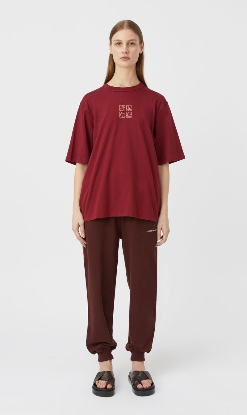 Camilla and Marc| Monica Tee - Burgundy