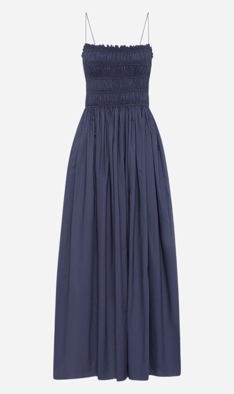 Matteau | Shirred Bodice Dress - Dusk