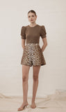 Luxe De Valentina | Malfa High Wasted Short - Leopard