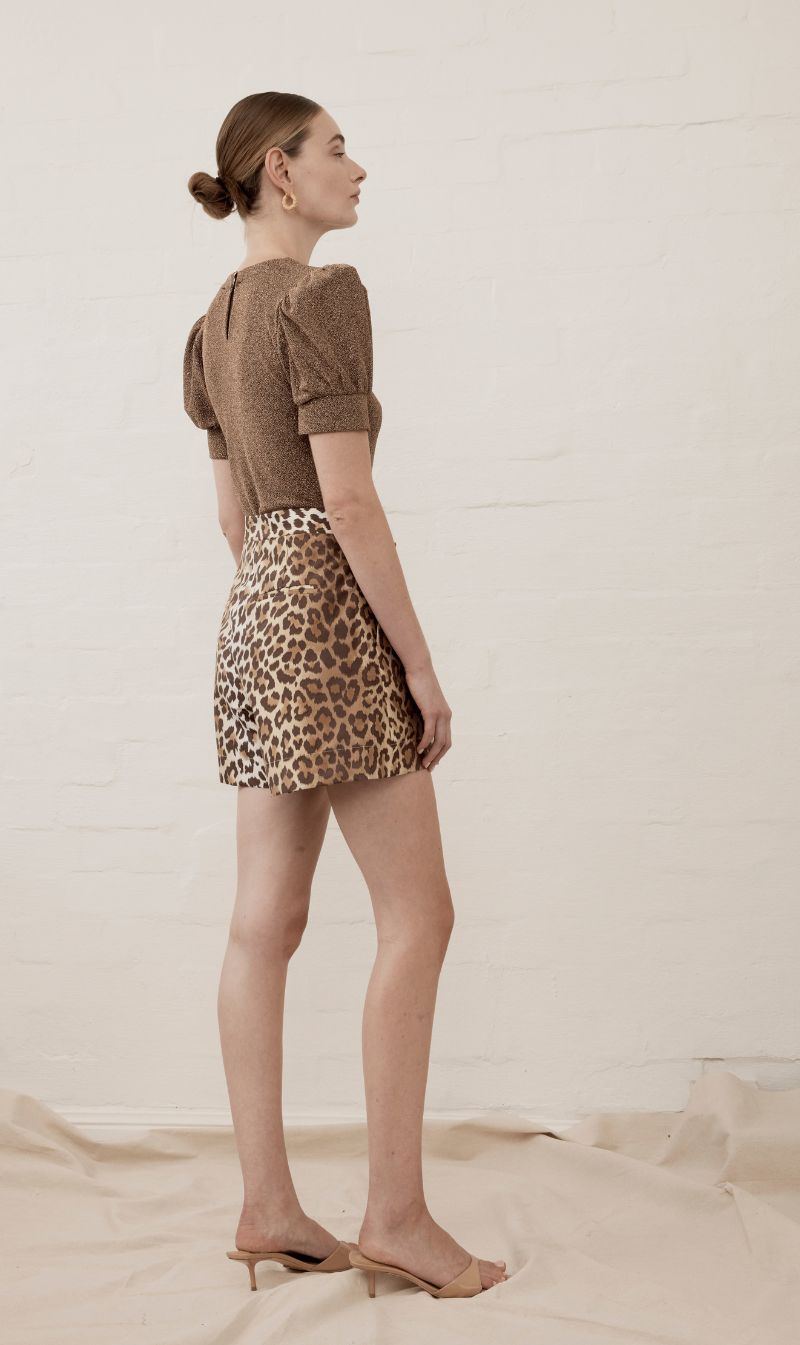 Luxe De Valentina | Malfa High Wasted Short - Leopard