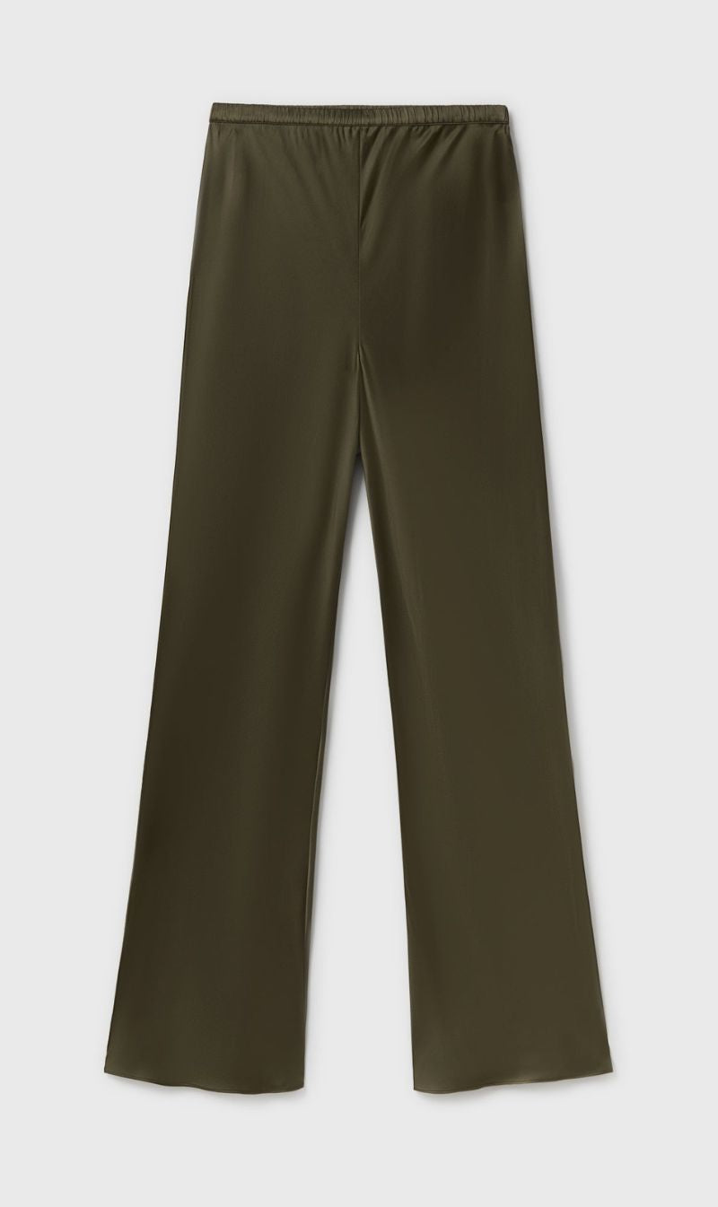 Silk Laundry | Bias Cut Pants - Pine