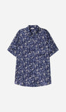 Silk Laundry | Short Sleeve Boyfriend Shirt - Hounds Paisley