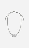 Heaven Mayhem | Pebble Necklace - Silver/Black