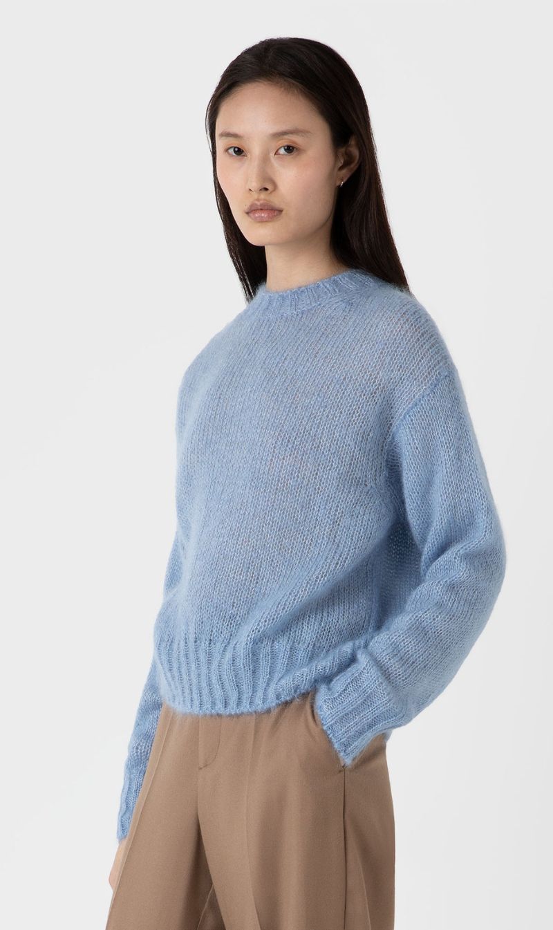 Sunspel | Mohair Jumper - Cornflower