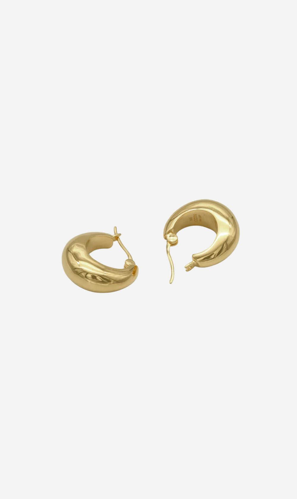 Adorn | Medium Moon Drop Earring - High Polish