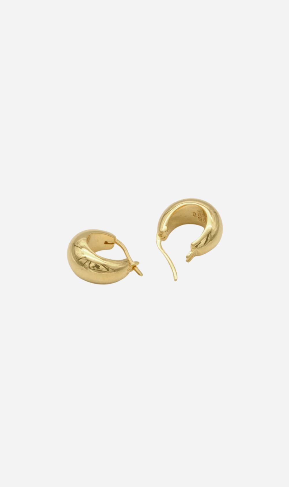 Adorn | Small Moon Drop Earring - High Polish