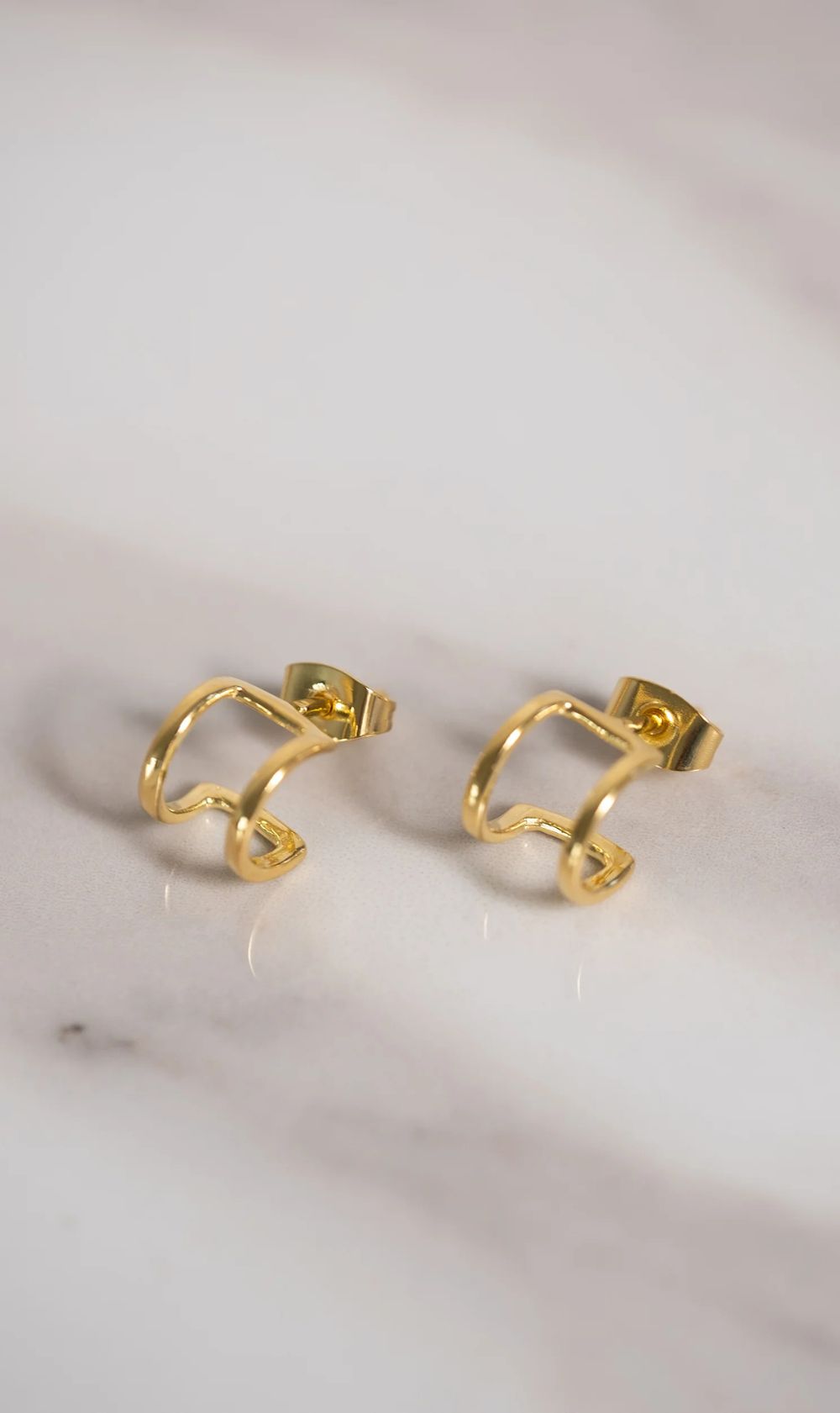 Adorn | Double Line Earring - High Polish