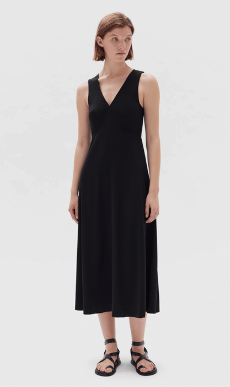 Assembly Label | Sabine Crepe Dress - Black