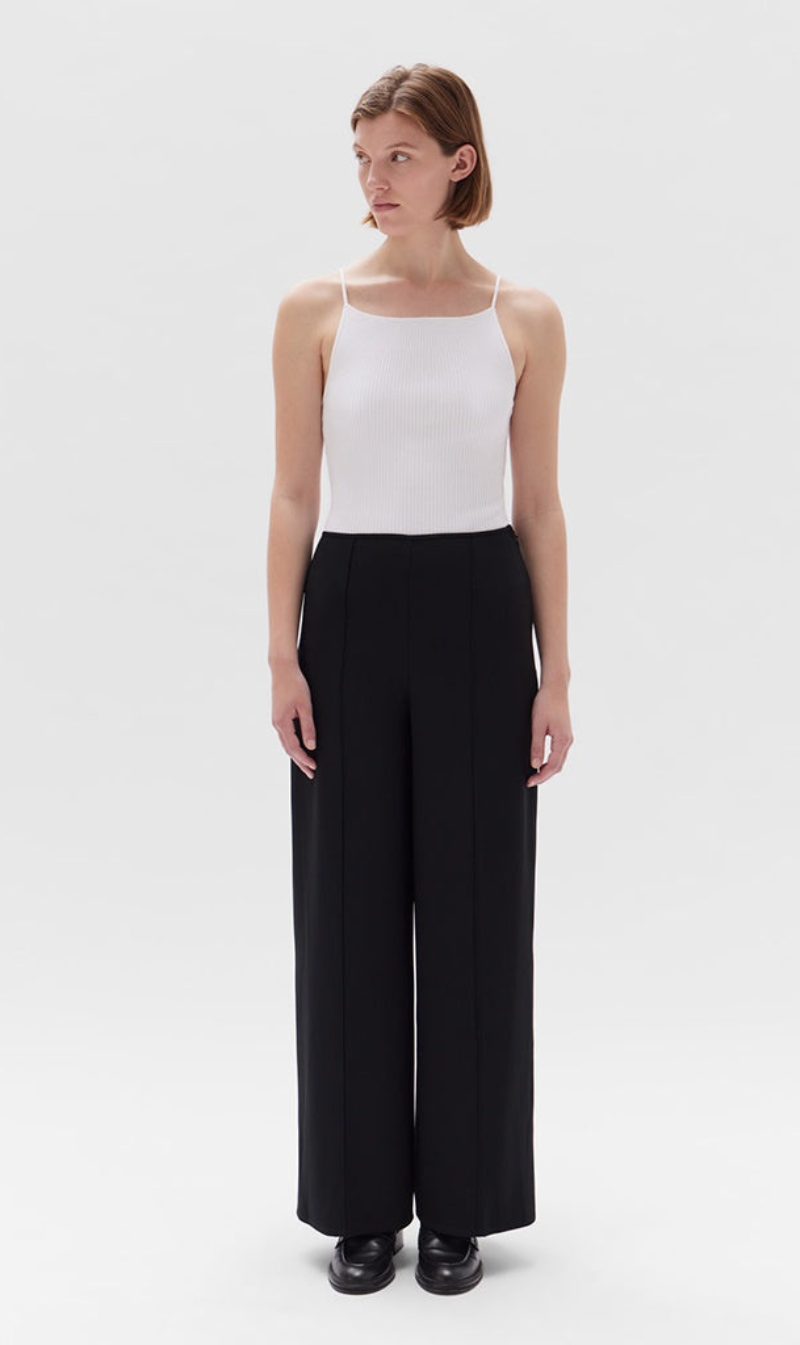 Assembly Label | Sabine Crepe Trouser - Black