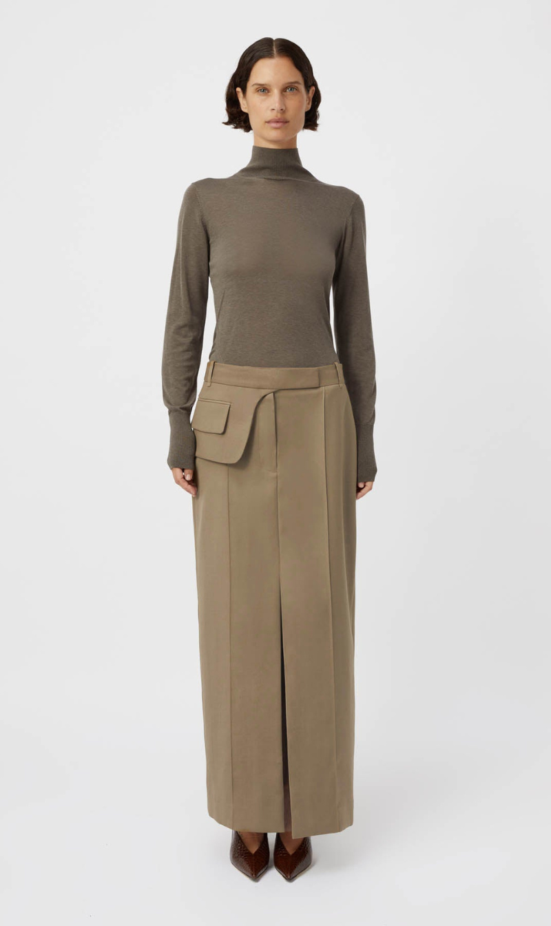 Camilla and Marc | Madero Maxi Skirt - Khaki