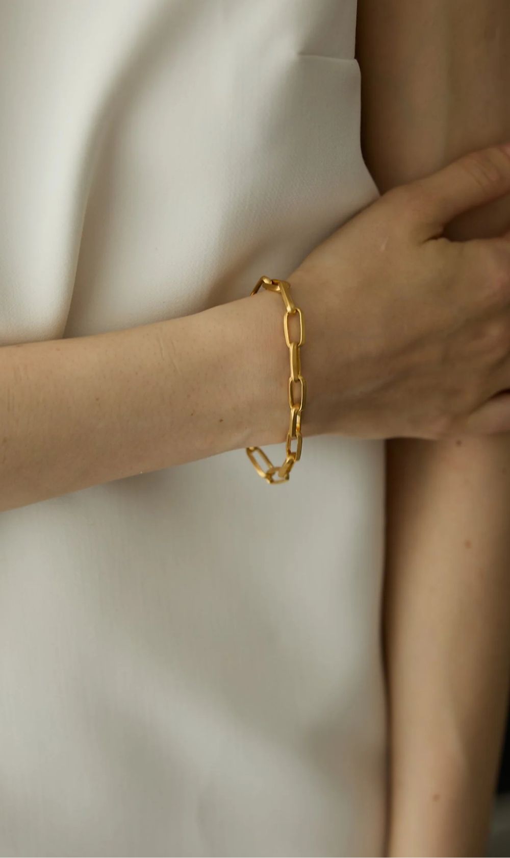 Adorn | Long Box Bracelet - Satin & High Polish