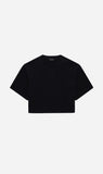 Anine Bing | Myers Cropped Tee Framed Monogram - Black