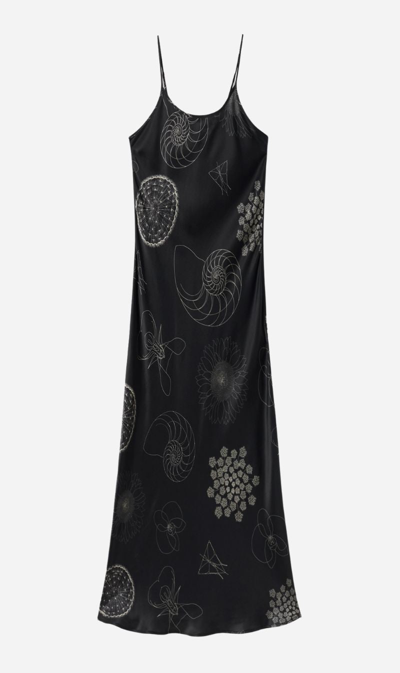 Silk Laundry | 1996 Dress - Fibonacci Black