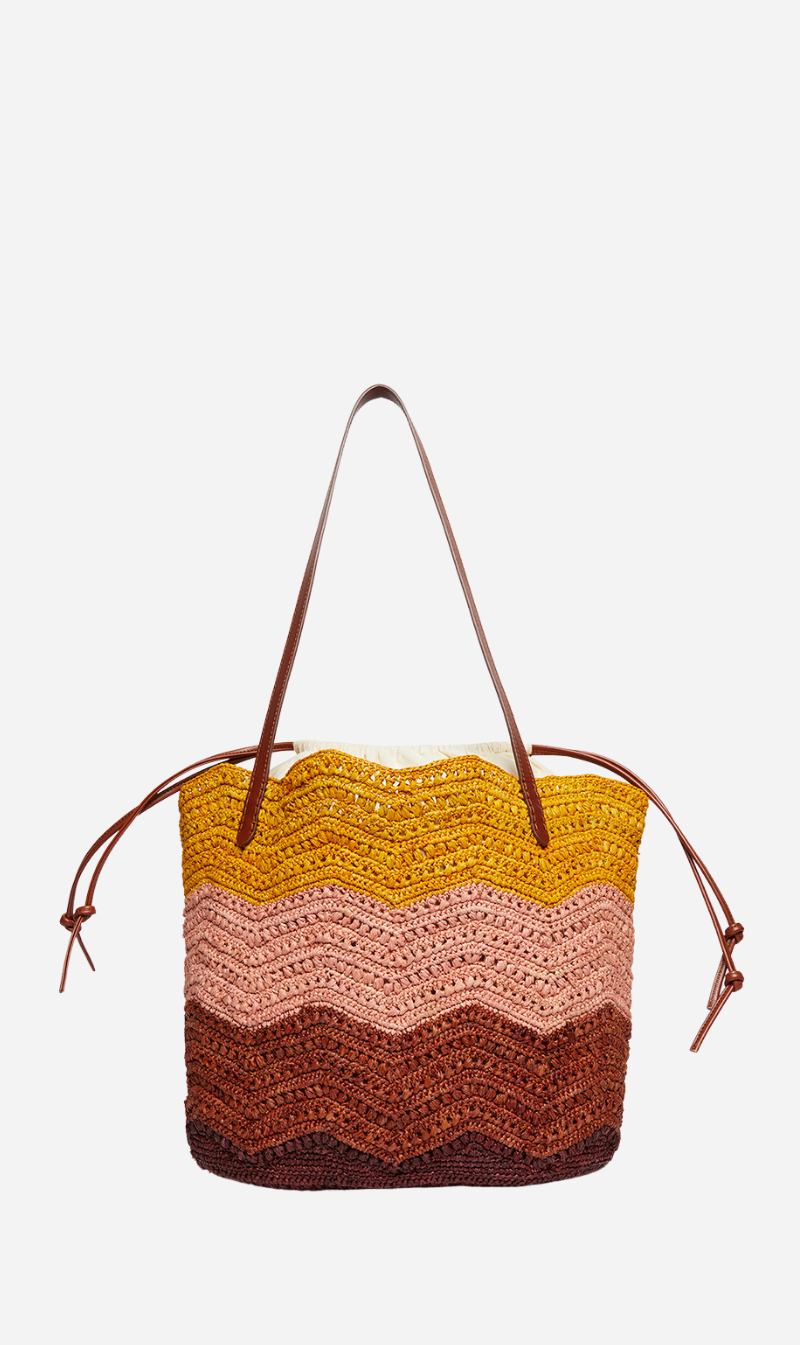 Vanessa Bruno | Raffia Basket - Multico/Rose