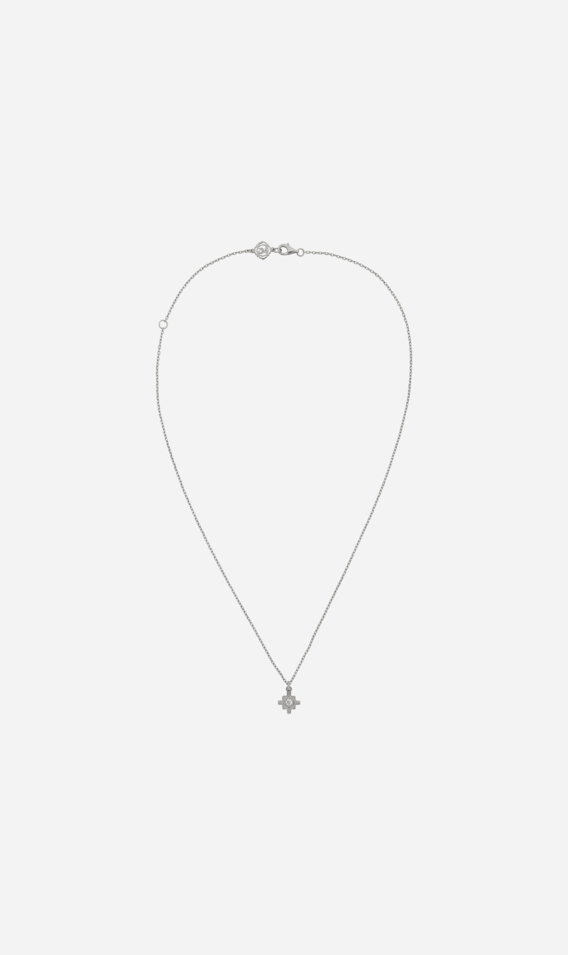 Zoe & Morgan | Inka Necklace - Silver/White Zircon