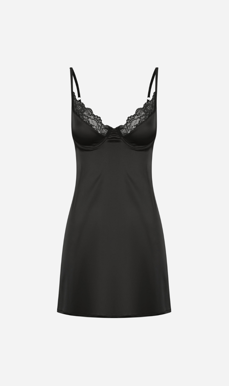 Kat The Label | Sienna Slip - Black