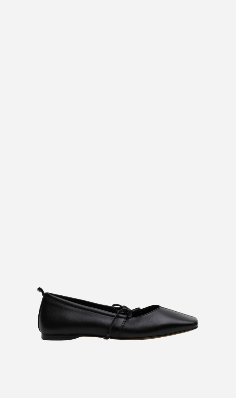 La Tribe | Square Toe Flat - Black