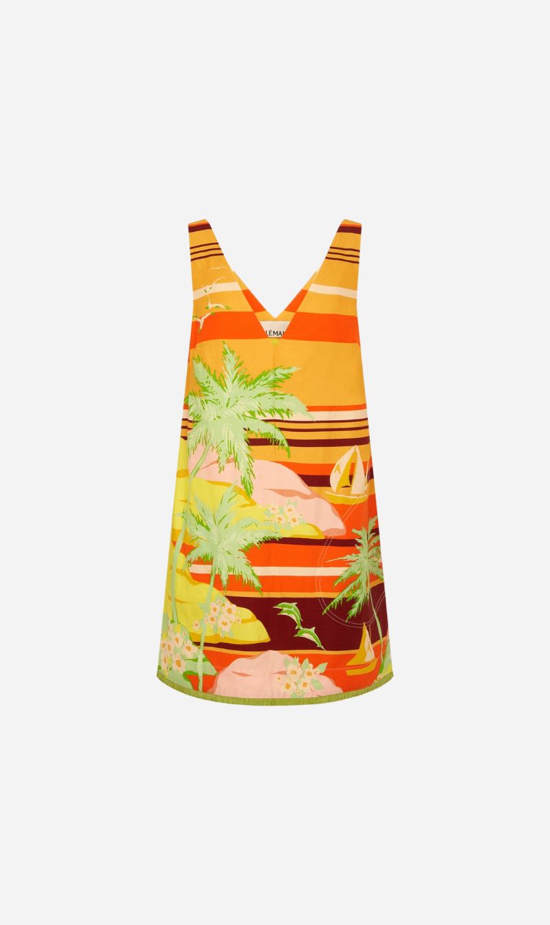 Alemais | Palm Island V Neck Mini Dress