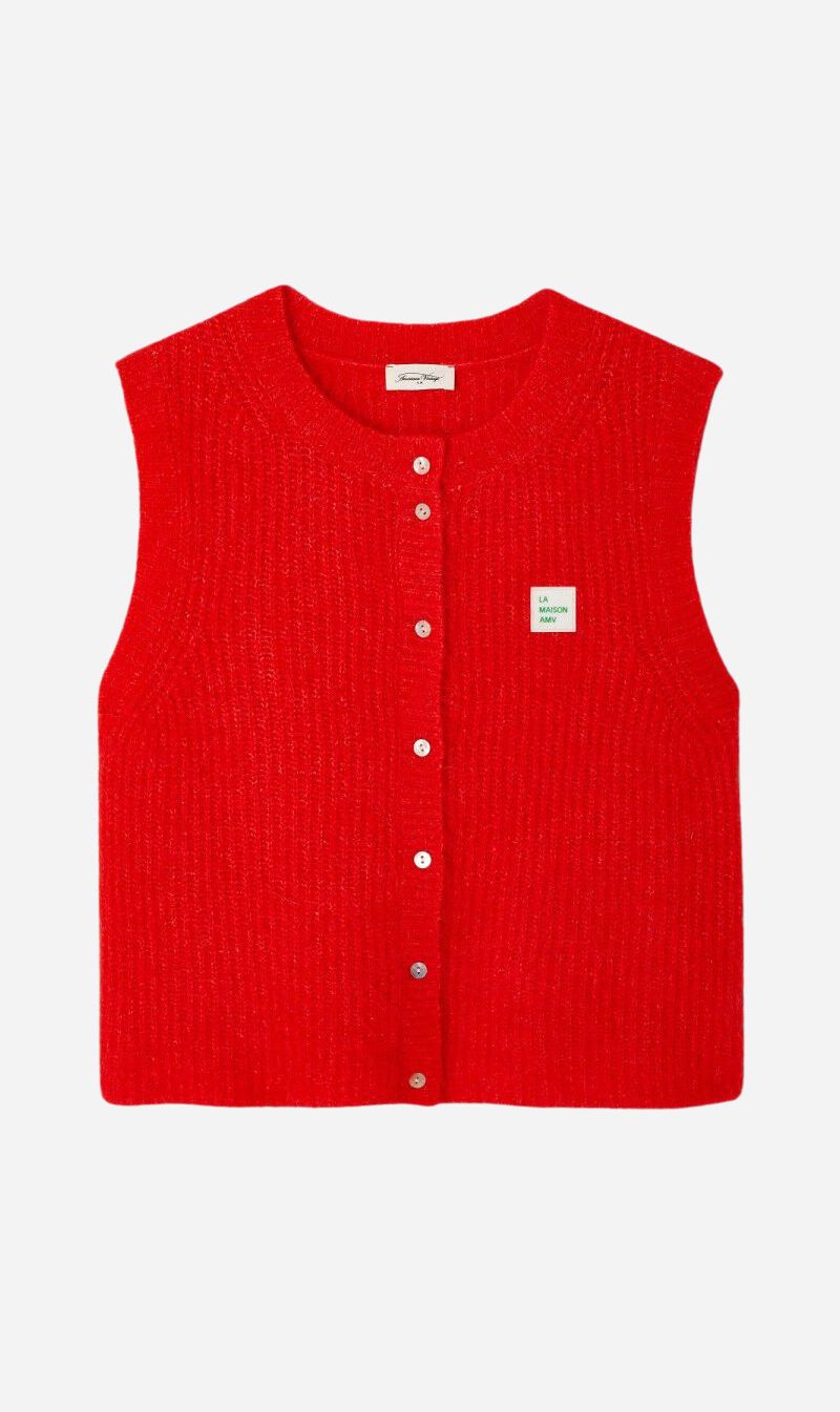 American Vintage | Vest - Chilli Pepper Melange