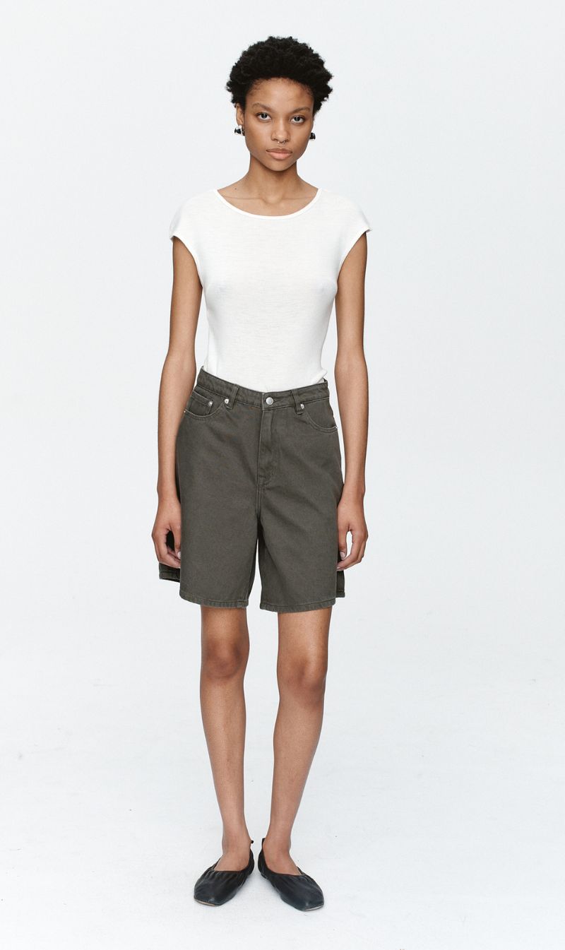 Marle | Relaxed Jean Short - Rosemary