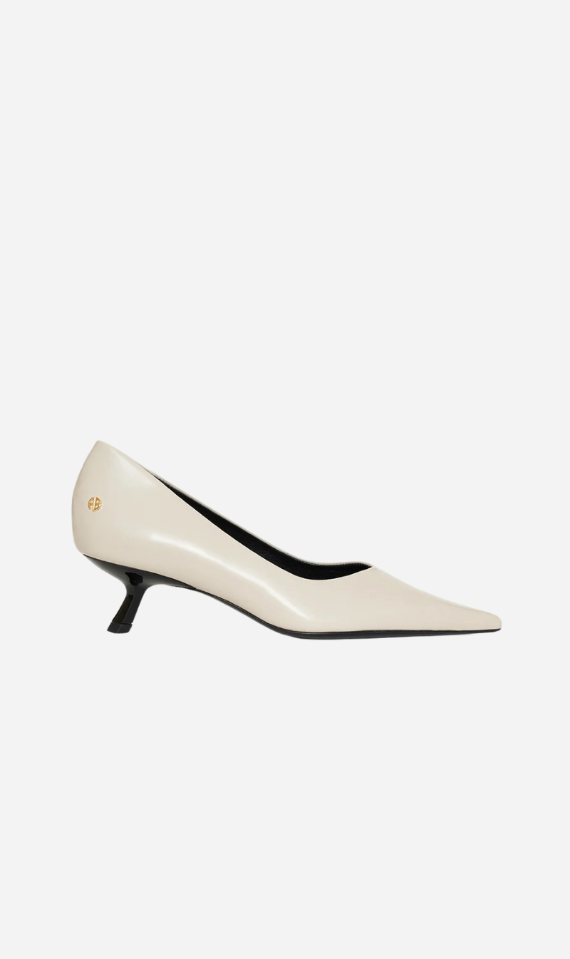 Anine Bing | Hilda Pumps - High Shine Bone