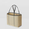 Palorosa | Medium Edge Tote Basket - Black/Cream