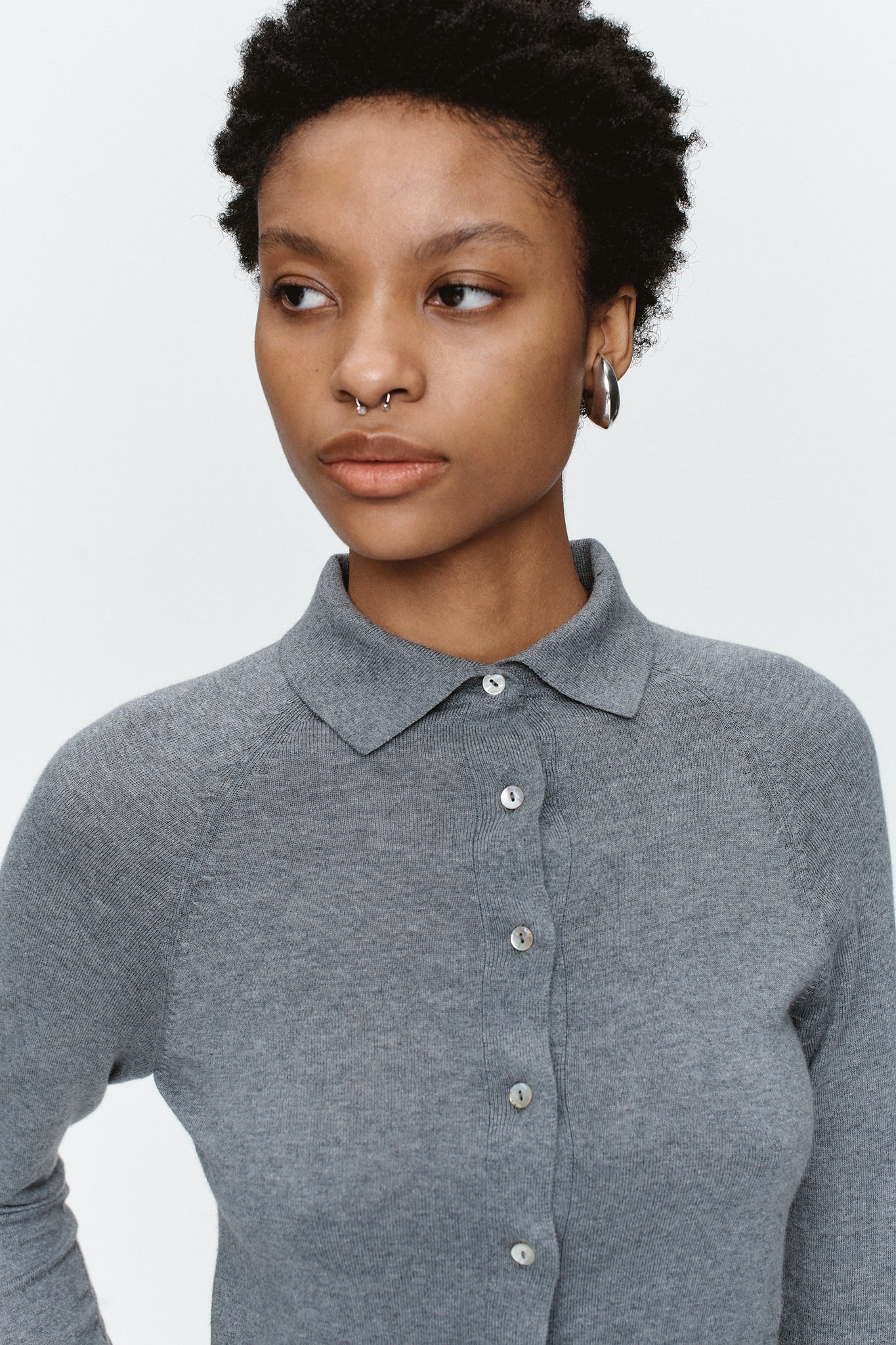 Marle | Foundations Cardigan - Grey Marle