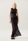 Silk Laundry | Feather Dress - Black