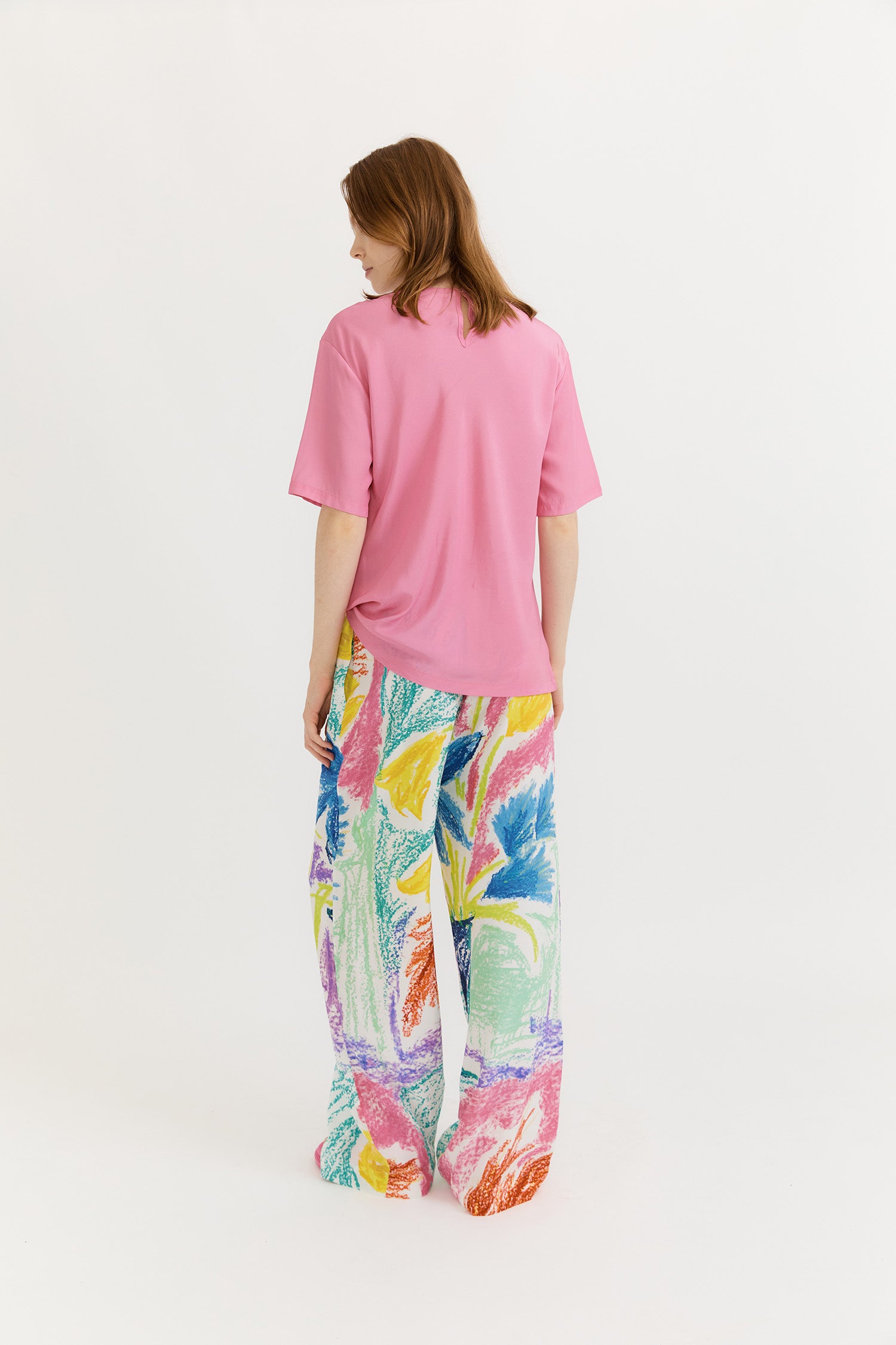 Gary Bigeni | Quinn Drawstring Pant - Blue Flowers