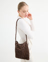 La Tribe | Gia Beaded Tote Bag - Brown