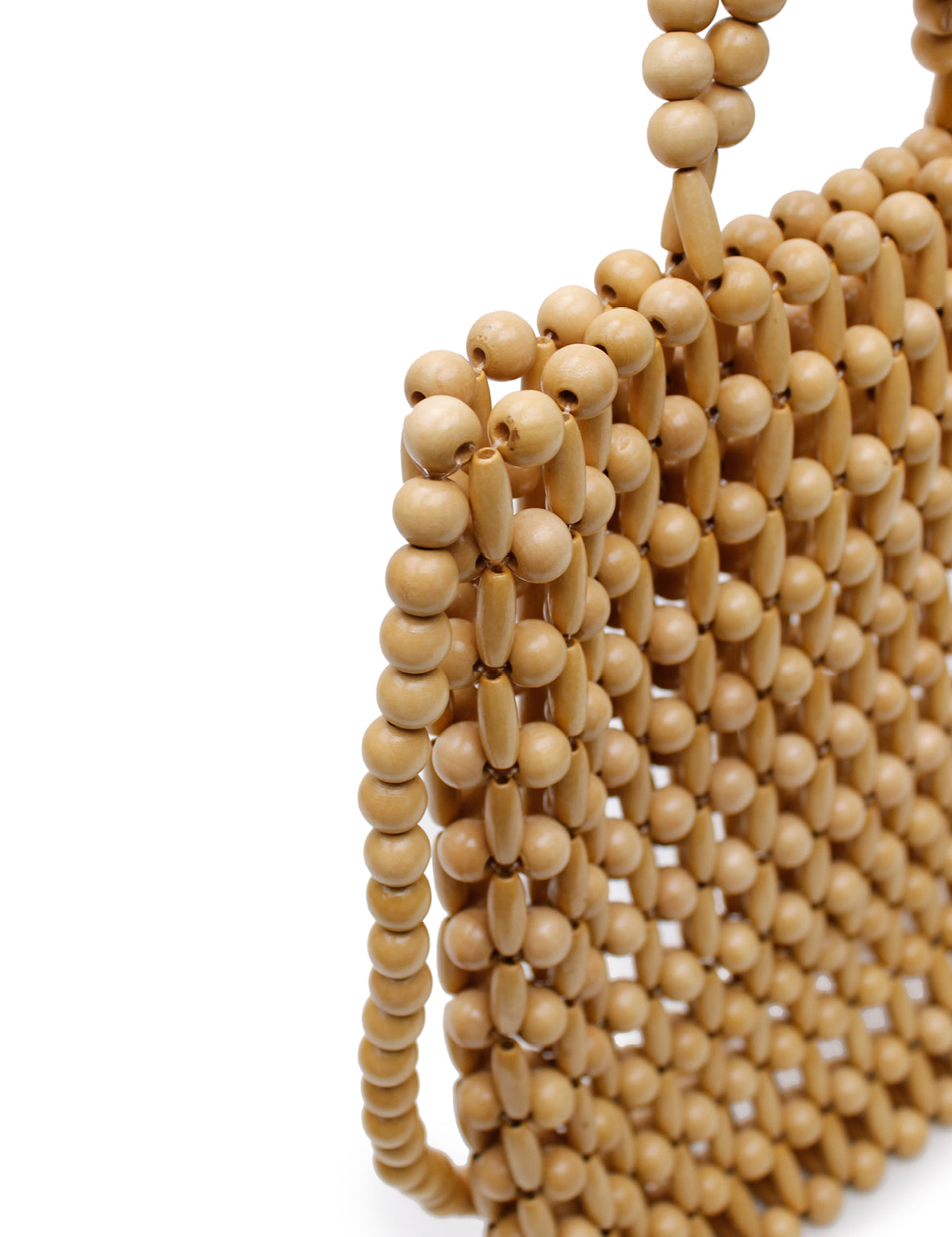 La Tribe | Gia Beaded Tote Bag - Natural