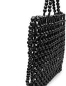 La Tribe | Gia Beaded Tote - Black