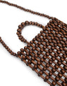 La Tribe | Gia Beaded Tote Bag - Brown