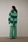 Gary Bigeni | Celina Split Shirt - Marta Mint Stripe