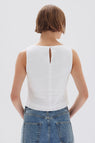 Assembly Label | Georgina Linen Top - White