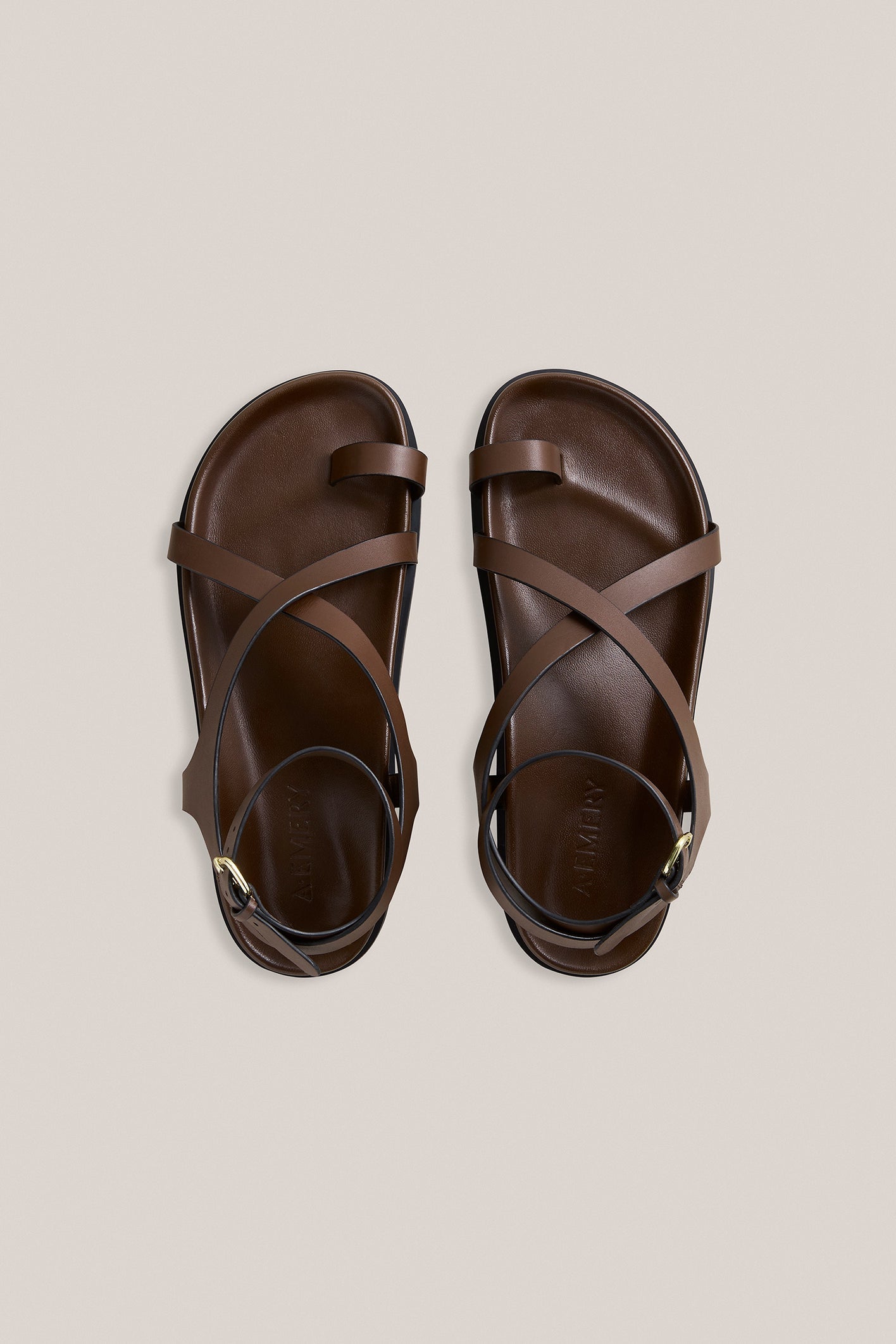 A.Emery | The Jalen Slim Sandal - Walnut