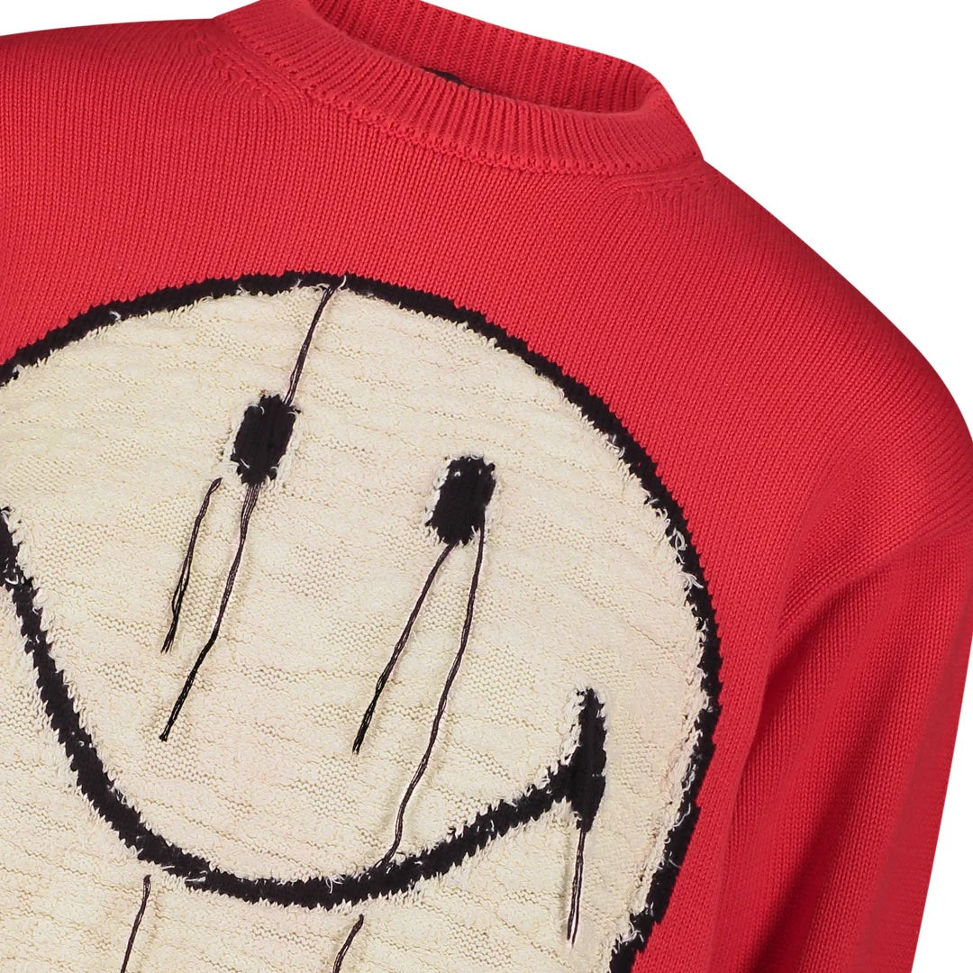 Joshua Sanders | Yarned Smile Sweatshirt - Red