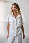 Kat The Label | Gracie Short Sleeve Shirt - Ivory