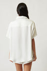 Kat The Label | Gracie Short Sleeve Shirt - Ivory