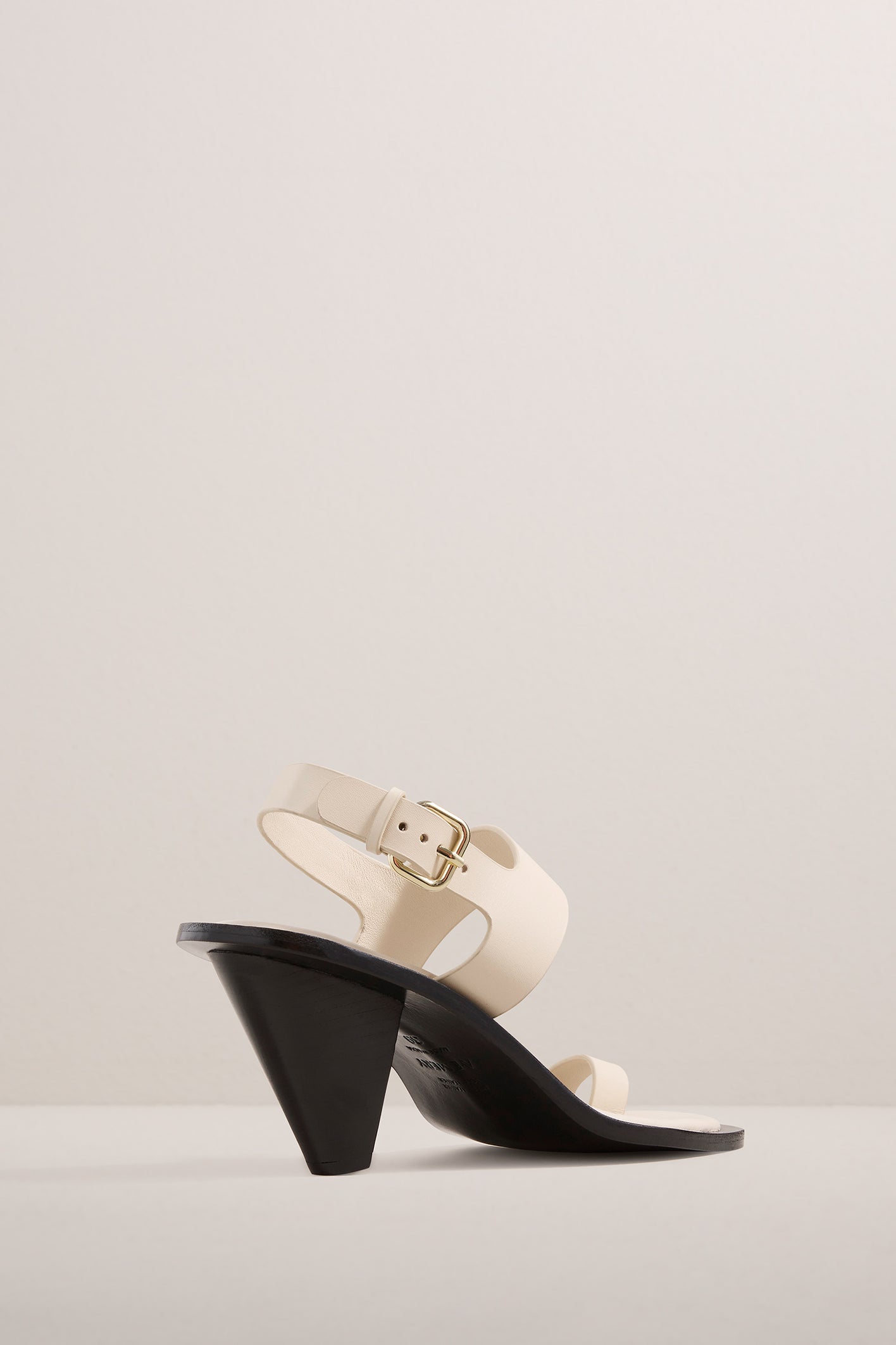 A.Emery | The Leland Heeled Sandal - Eggshell