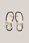 A.Emery | The Leland Heeled Sandal - Eggshell